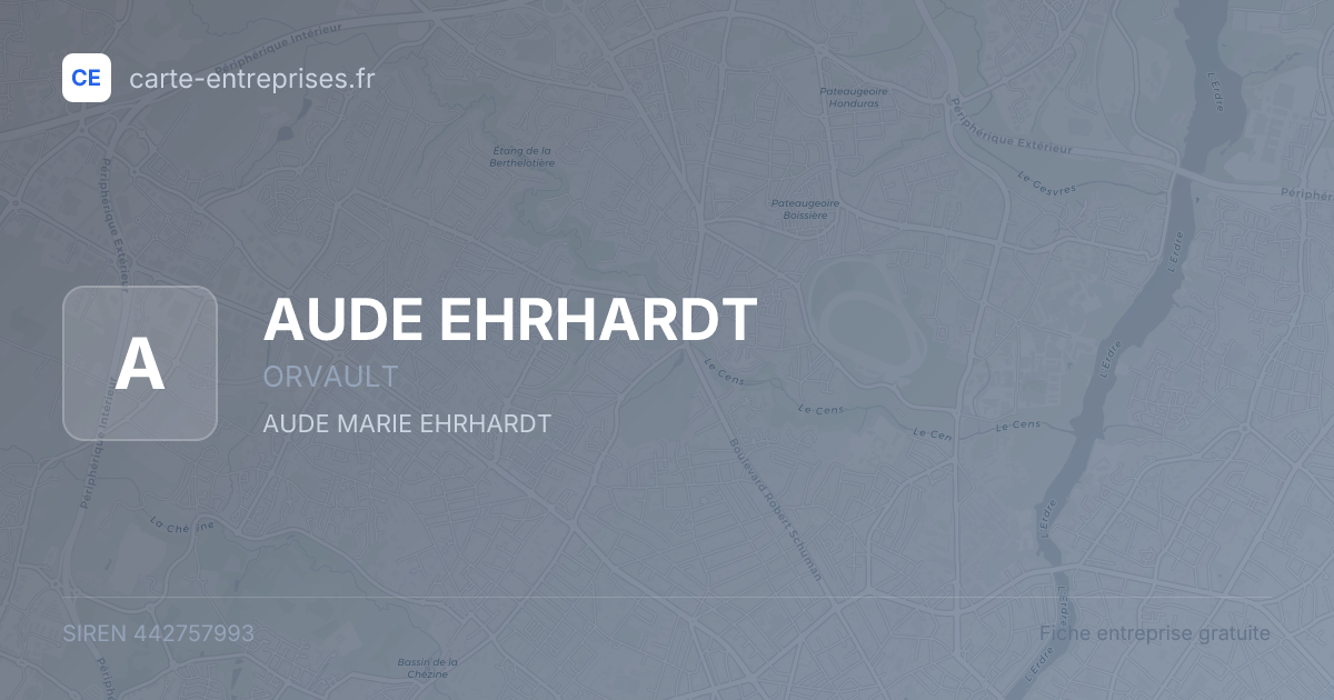 AUDE EHRHARDT — 442757993 — fiche entreprise