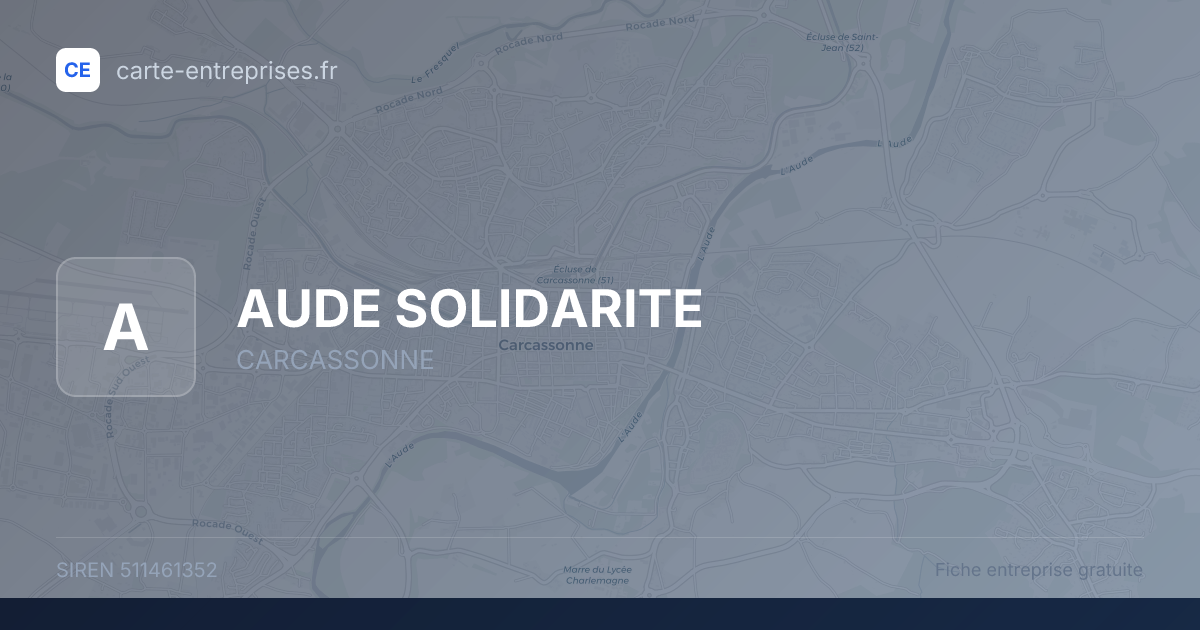 AUDE SOLIDARITE — 511461352 — fiche entreprise