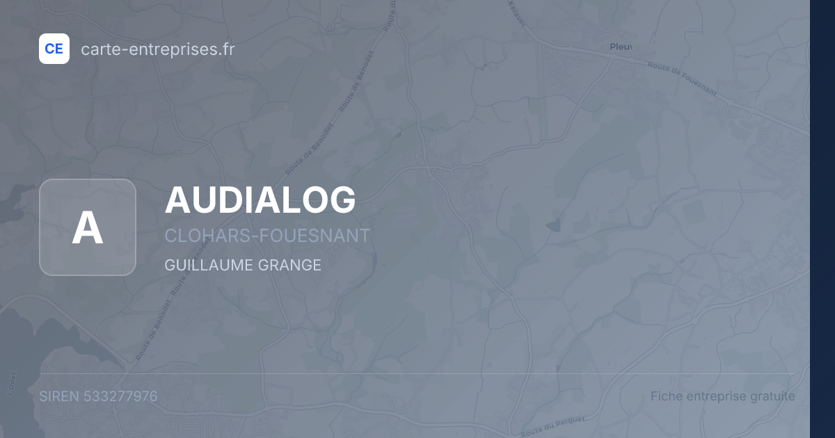 AUDIALOG — 533277976 — fiche entreprise