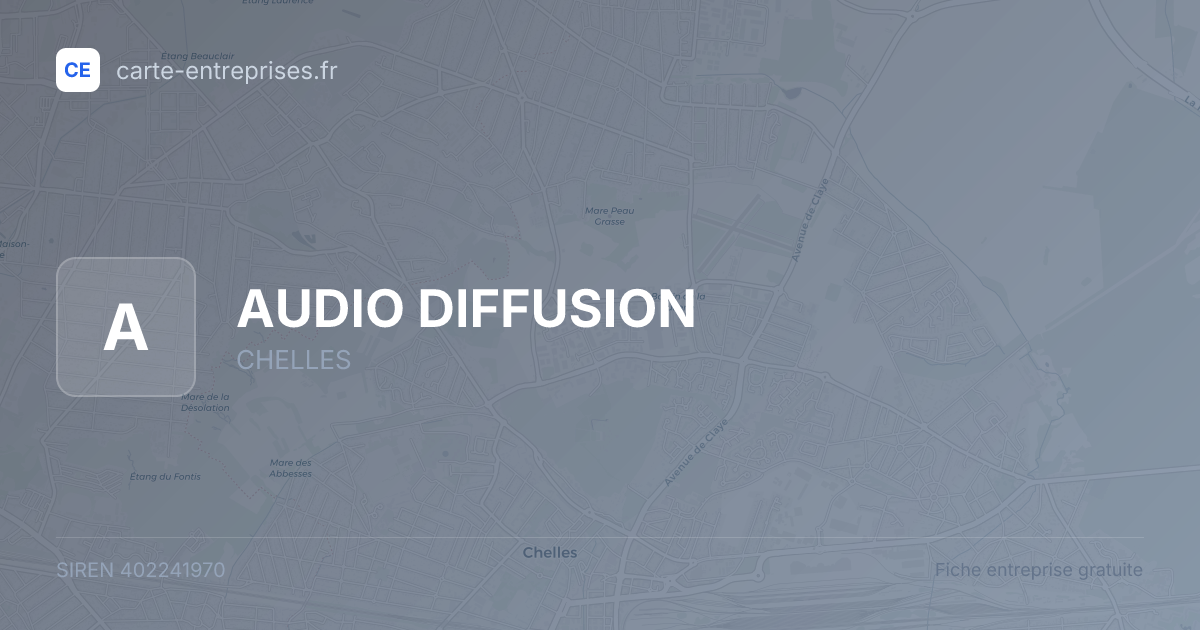 AUDIO DIFFUSION — 402241970 — fiche entreprise