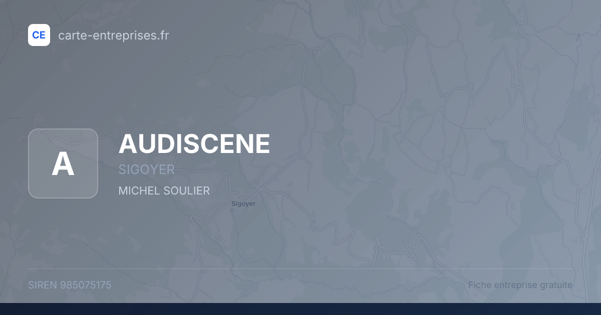 AUDISCENE — 985075175 — fiche entreprise