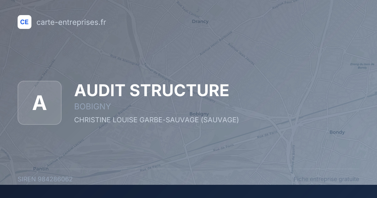 AUDIT STRUCTURE — 984286062 — fiche entreprise