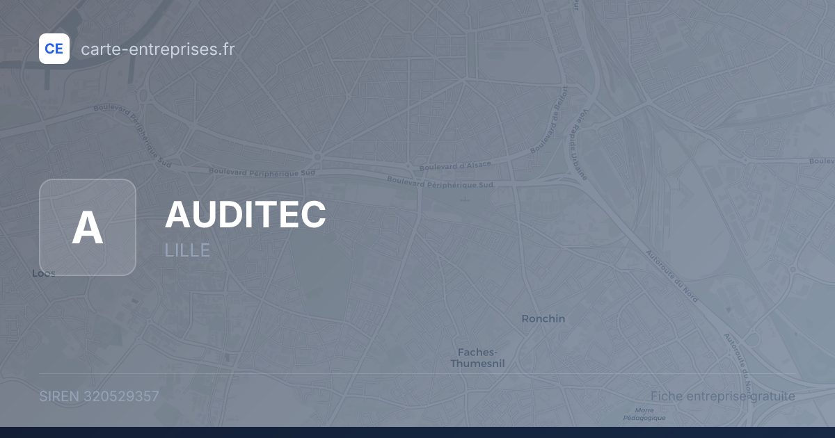 AUDITEC — 320529357 — fiche entreprise