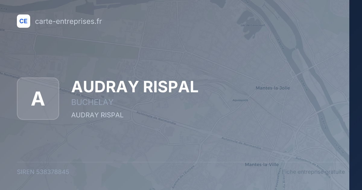 AUDRAY RISPAL — 538378845 — fiche entreprise