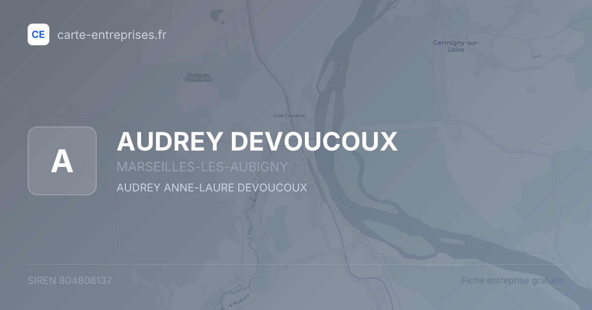 AUDREY DEVOUCOUX — 804808137 — fiche entreprise