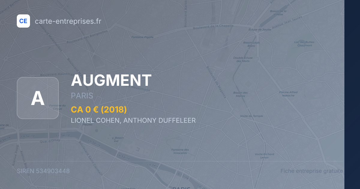 AUGMENT — 534903448 — fiche entreprise