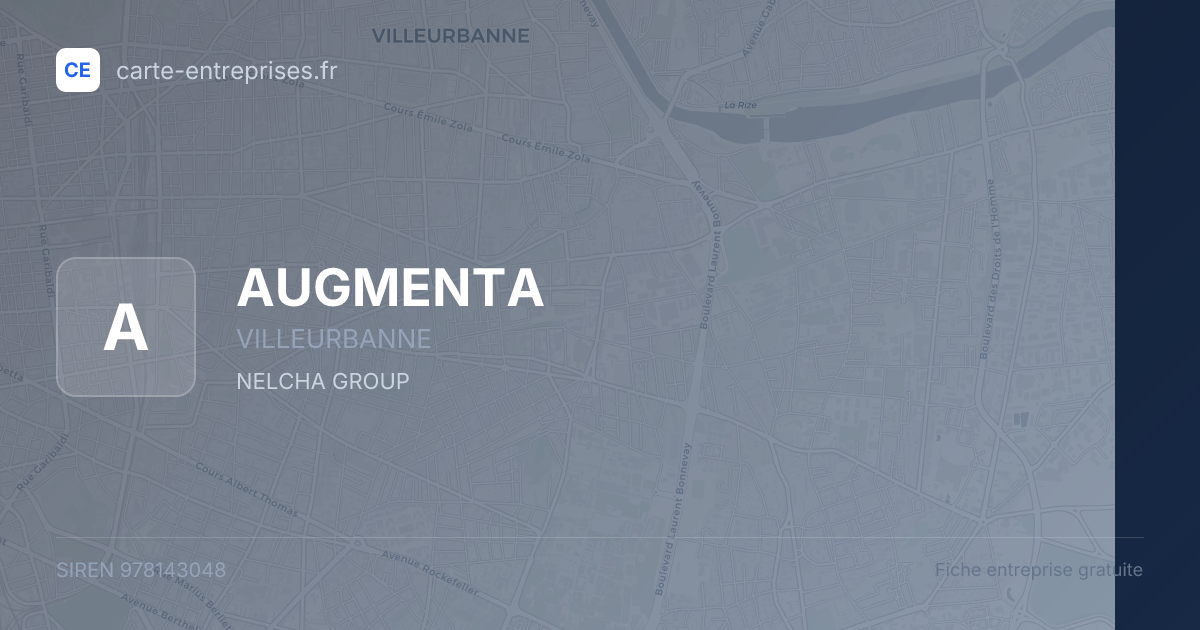 AUGMENTA — 978143048 — fiche entreprise