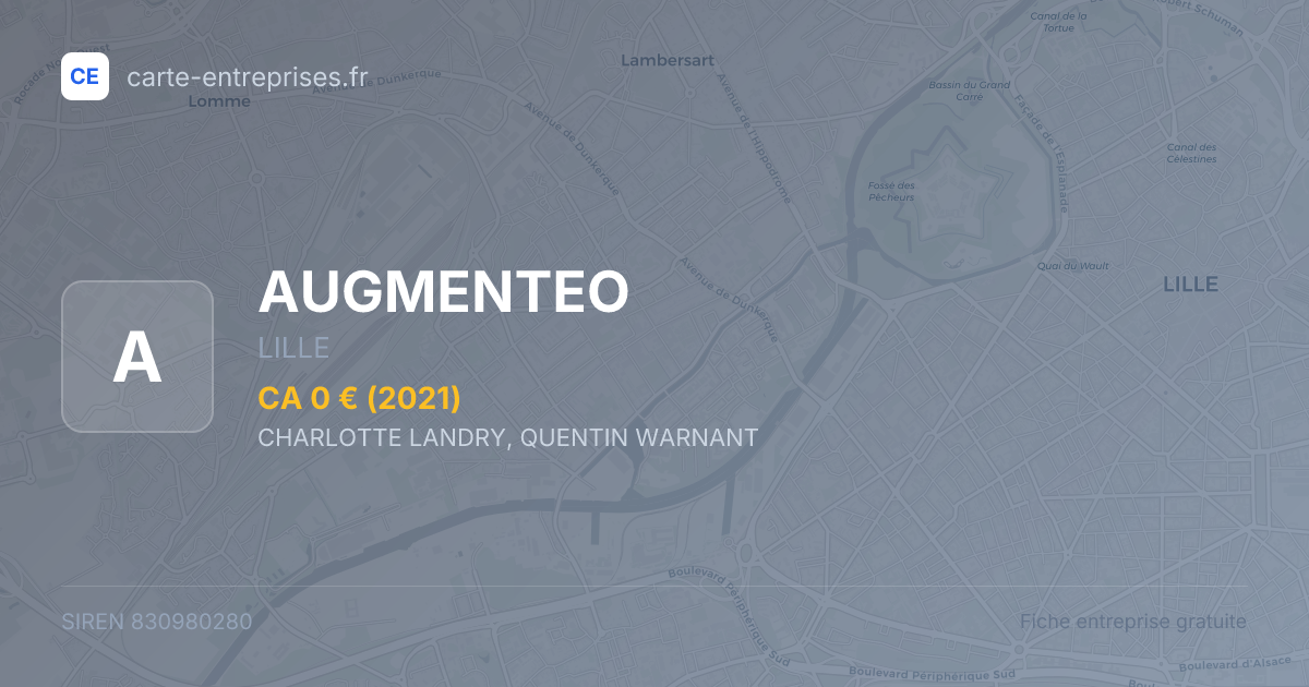 AUGMENTEO — 830980280 — fiche entreprise