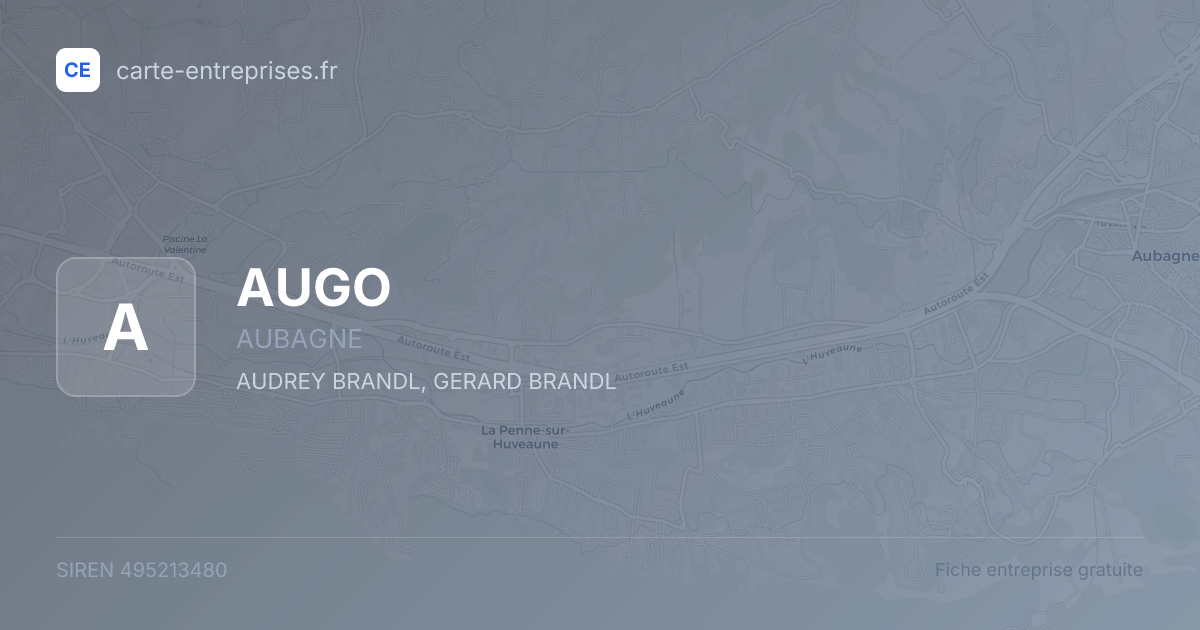 AUGO — 495213480 — fiche entreprise