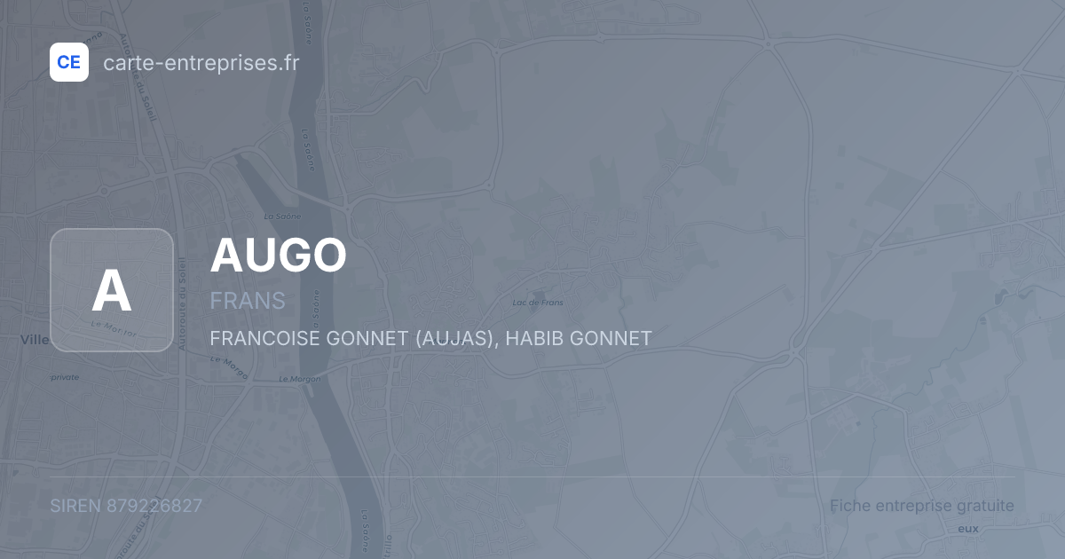 AUGO — 879226827 — fiche entreprise