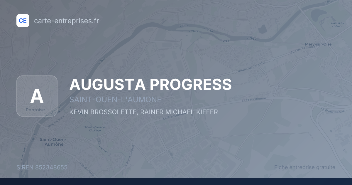 AUGUSTA PROGRESS — 852348655 — fiche entreprise