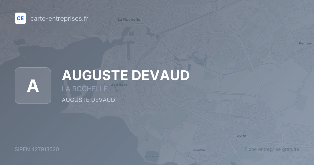 AUGUSTE DEVAUD — 427913520 — fiche entreprise