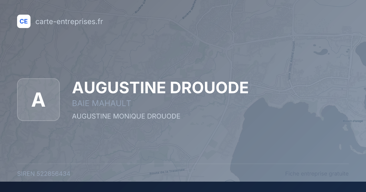 AUGUSTINE DROUODE — 522856434 — fiche entreprise