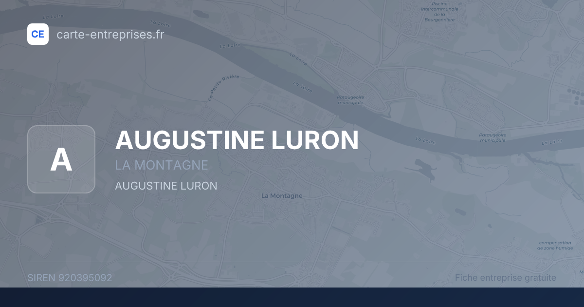 AUGUSTINE LURON — 920395092 — fiche entreprise
