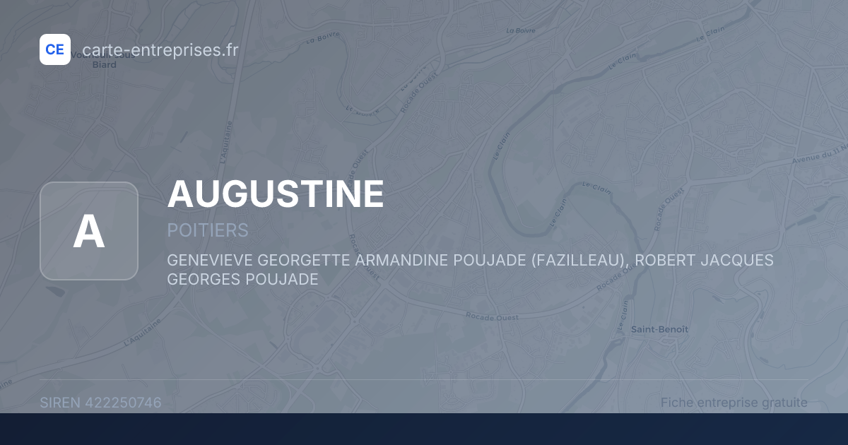 AUGUSTINE — 422250746 — fiche entreprise