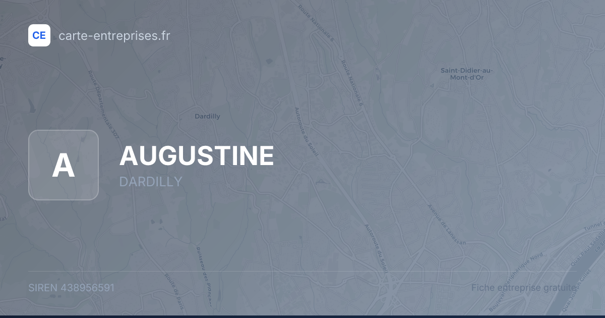AUGUSTINE — 438956591 — fiche entreprise