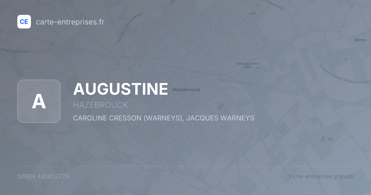 AUGUSTINE — 441852779 — fiche entreprise