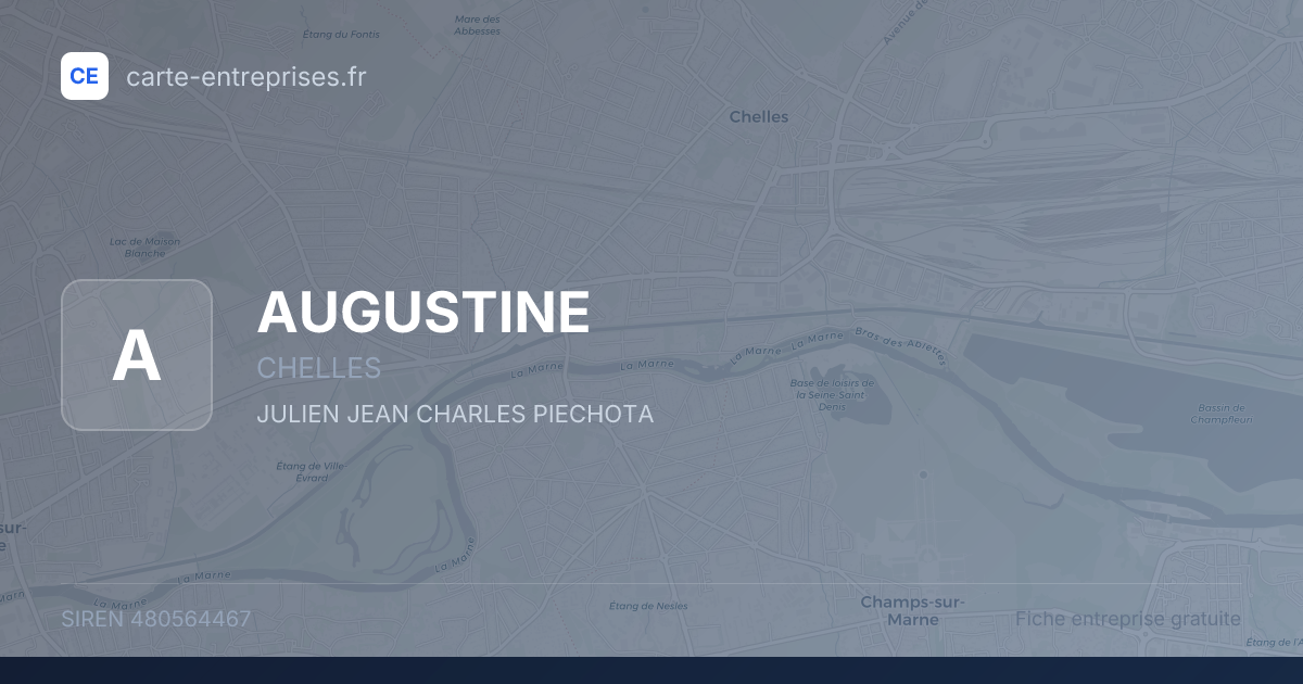 AUGUSTINE — 480564467 — fiche entreprise