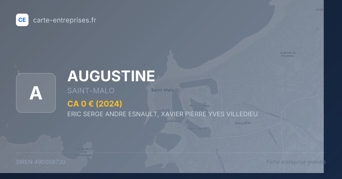 AUGUSTINE — 490059730 — fiche entreprise