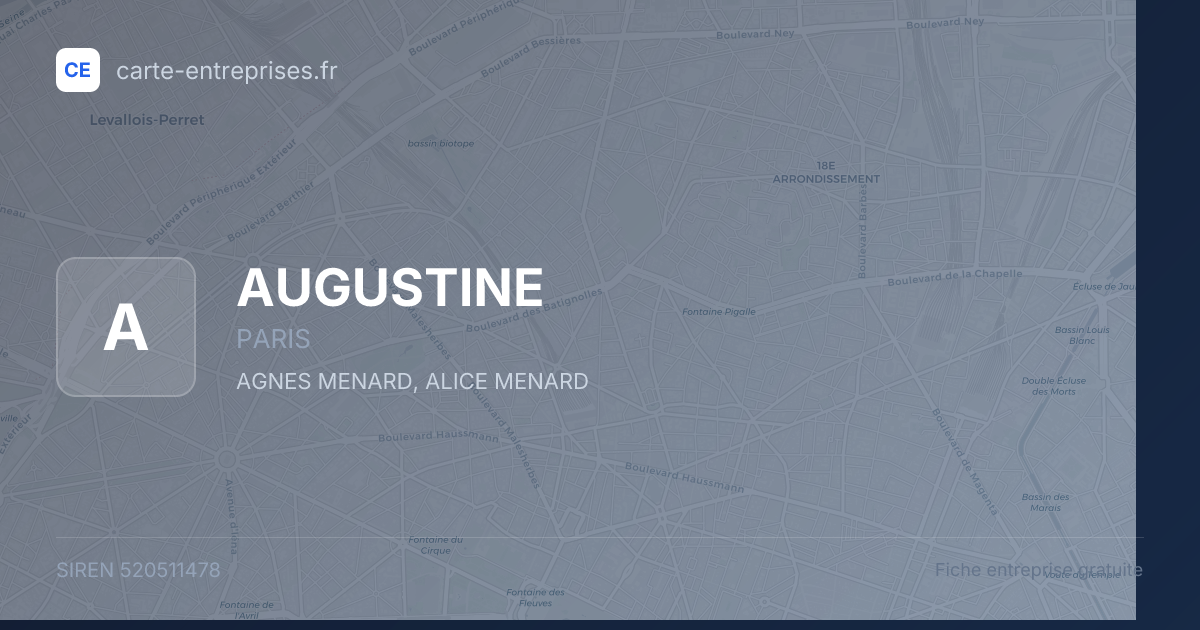 AUGUSTINE — 520511478 — fiche entreprise
