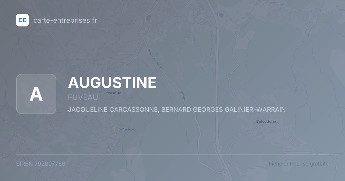 AUGUSTINE — 792807786 — fiche entreprise