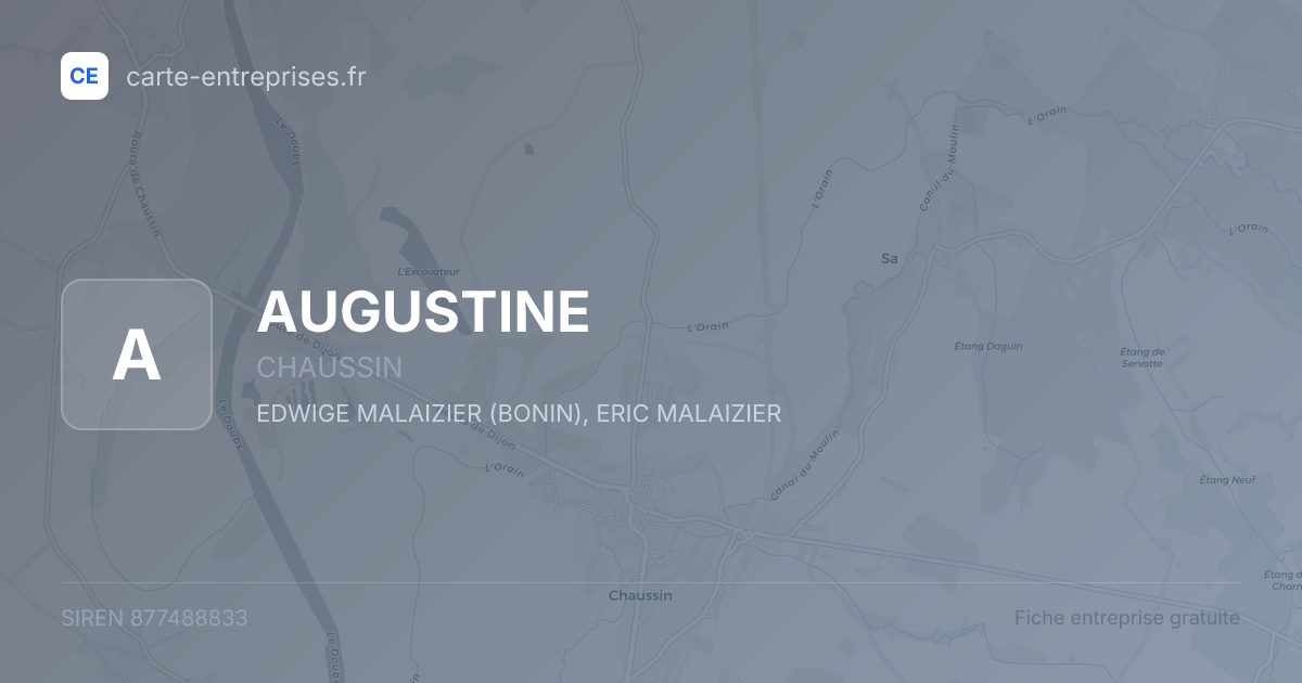 AUGUSTINE — 877488833 — fiche entreprise