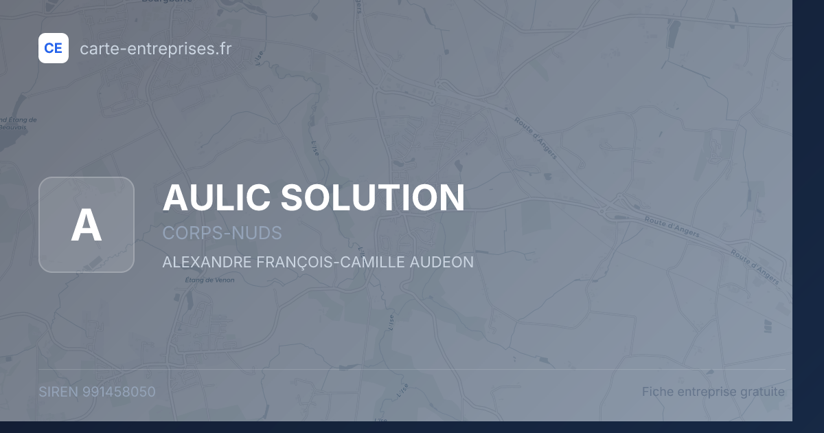AULIC SOLUTION — 991458050 — fiche entreprise
