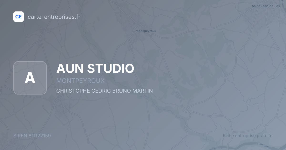 AUN STUDIO — 811122159 — fiche entreprise