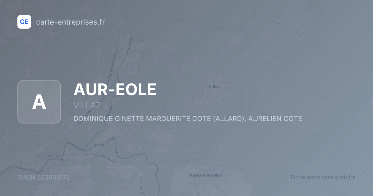 AUR-EOLE — 523062172 — fiche entreprise