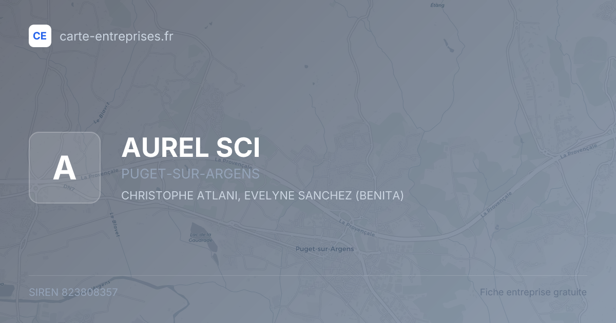 AUREL SCI — 823808357 — fiche entreprise