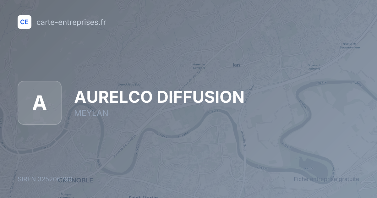AURELCO DIFFUSION — 325206290 — fiche entreprise