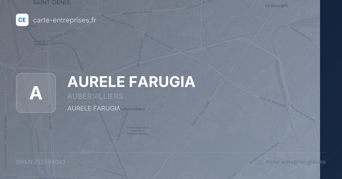 AURELE FARUGIA — 752594093 — fiche entreprise