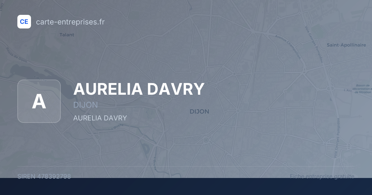 AURELIA DAVRY — 478392798 — fiche entreprise