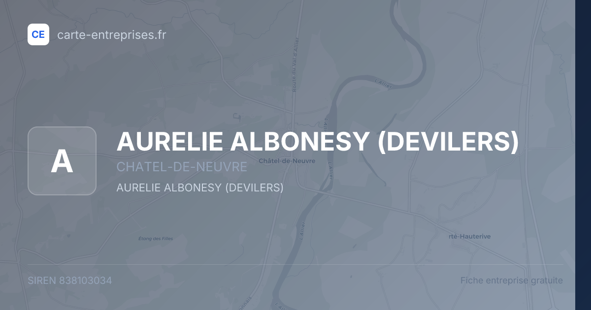 AURELIE ALBONESY (DEVILERS) — 838103034 — fiche entreprise