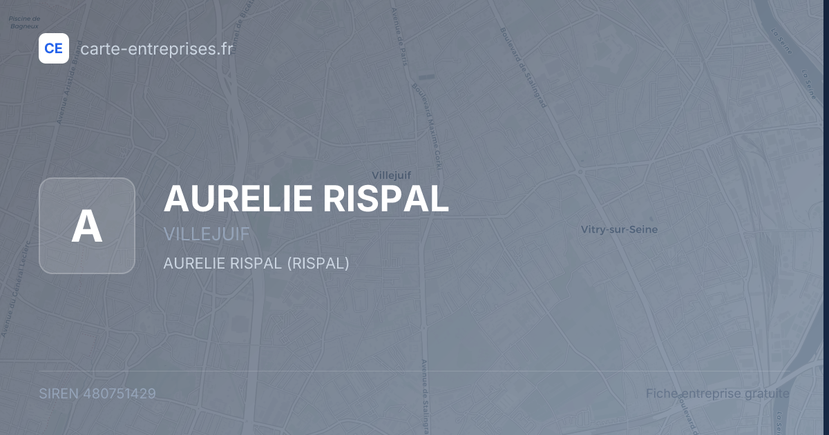 AURELIE RISPAL — 480751429 — fiche entreprise