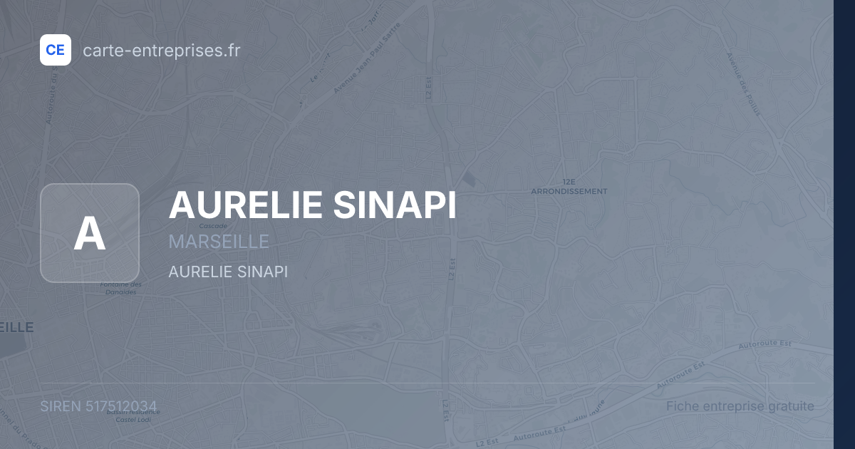 AURELIE SINAPI — 517512034 — fiche entreprise