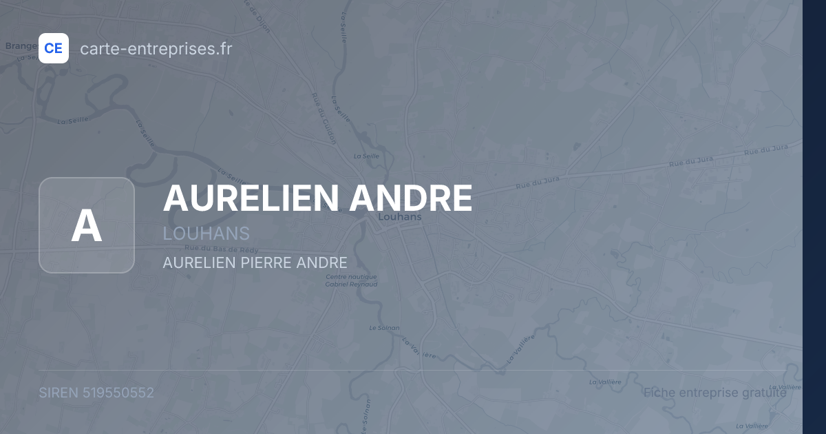 AURELIEN ANDRE — 519550552 — fiche entreprise