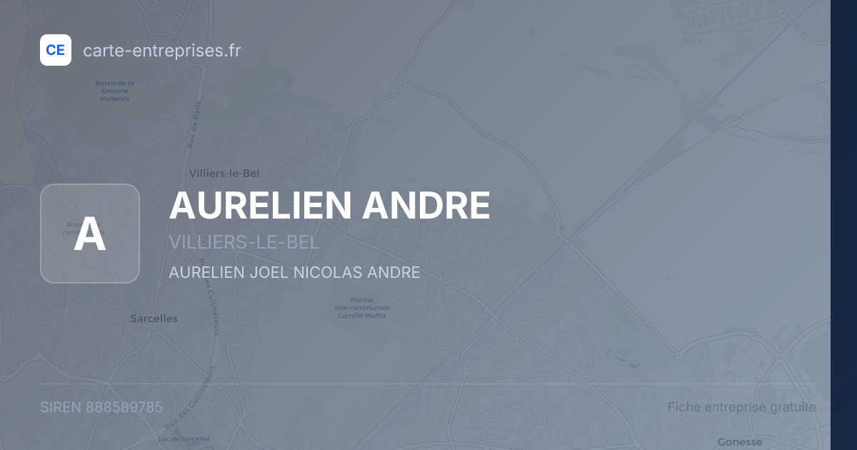 AURELIEN ANDRE — 888589785 — fiche entreprise