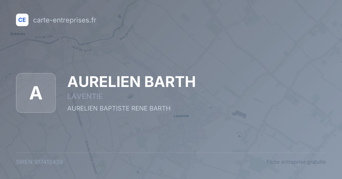 AURELIEN BARTH — 917413429 — fiche entreprise