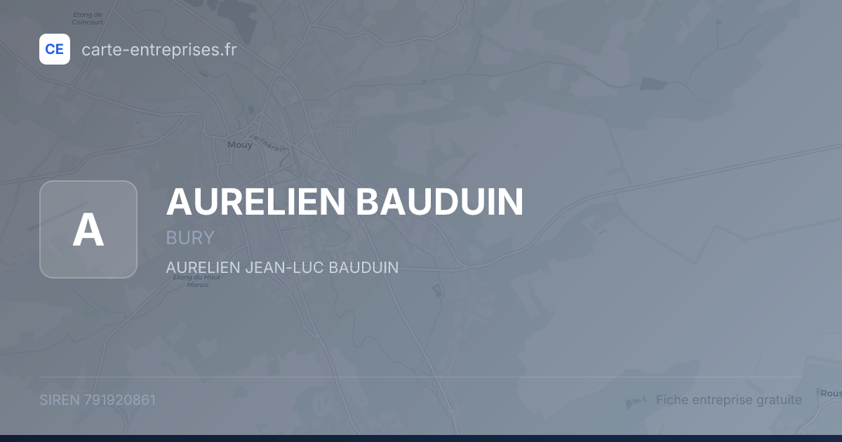 AURELIEN BAUDUIN — 791920861 — fiche entreprise