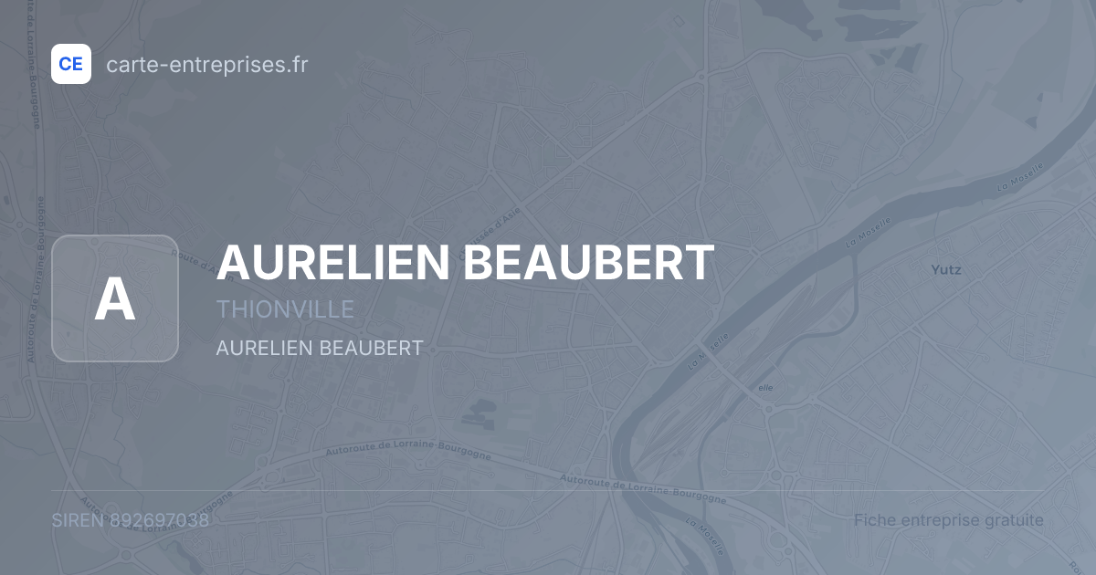 AURELIEN BEAUBERT — 892697038 — fiche entreprise