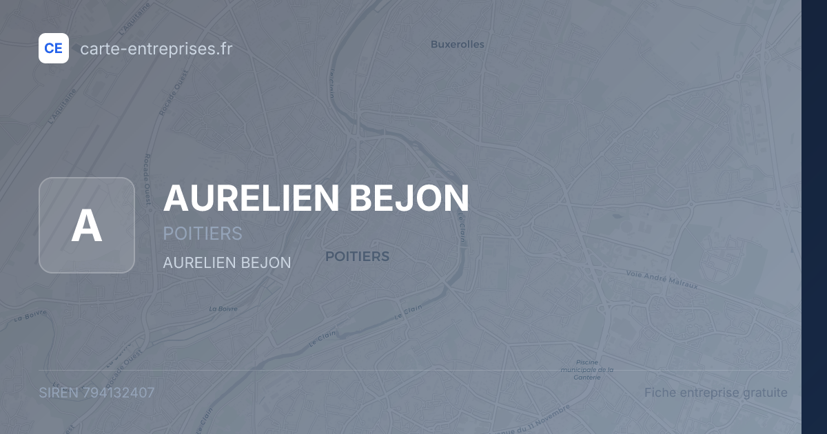 AURELIEN BEJON — 794132407 — fiche entreprise