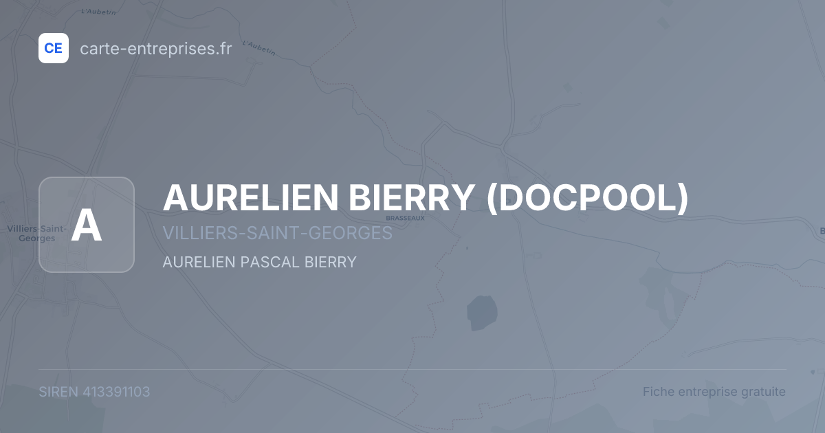 AURELIEN BIERRY (DOCPOOL) — 413391103 — fiche entreprise