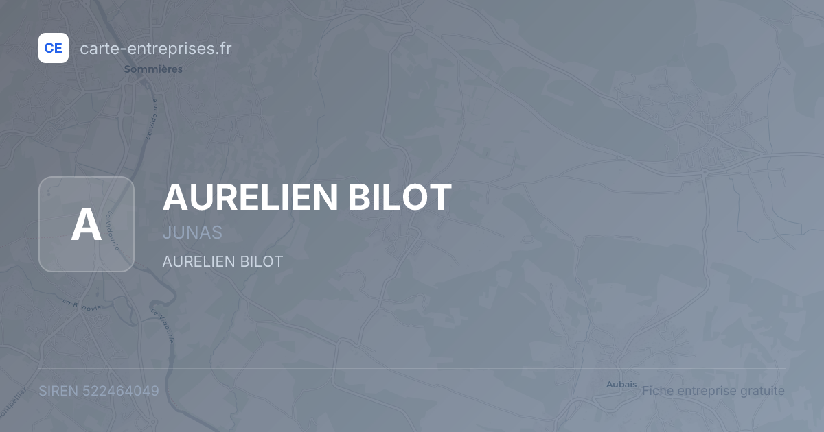 AURELIEN BILOT — 522464049 — fiche entreprise