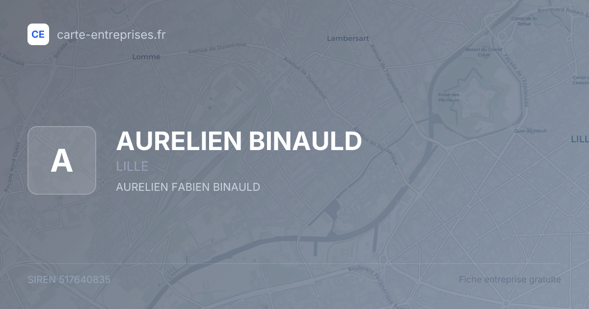 AURELIEN BINAULD — 517640835 — fiche entreprise