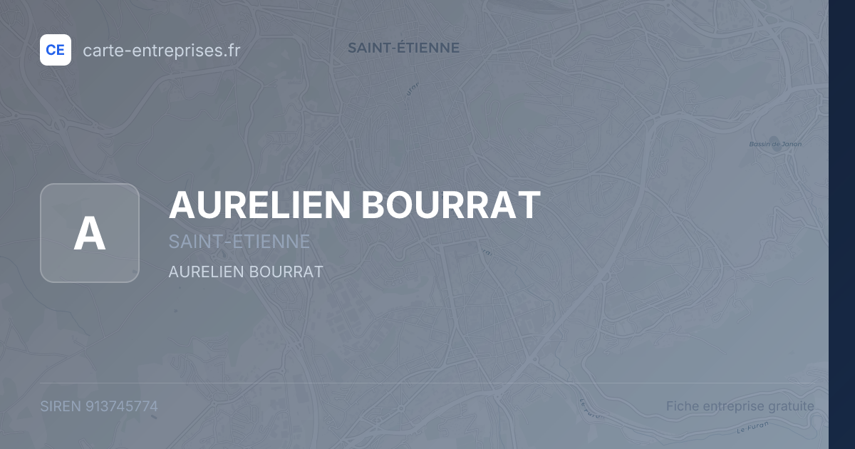 AURELIEN BOURRAT — 913745774 — fiche entreprise