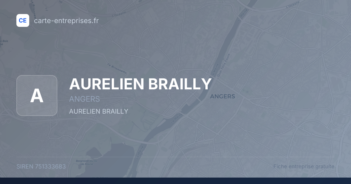 AURELIEN BRAILLY — 751333683 — fiche entreprise
