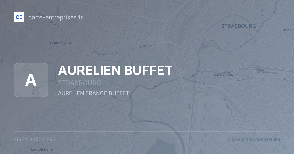AURELIEN BUFFET — 845231893 — fiche entreprise