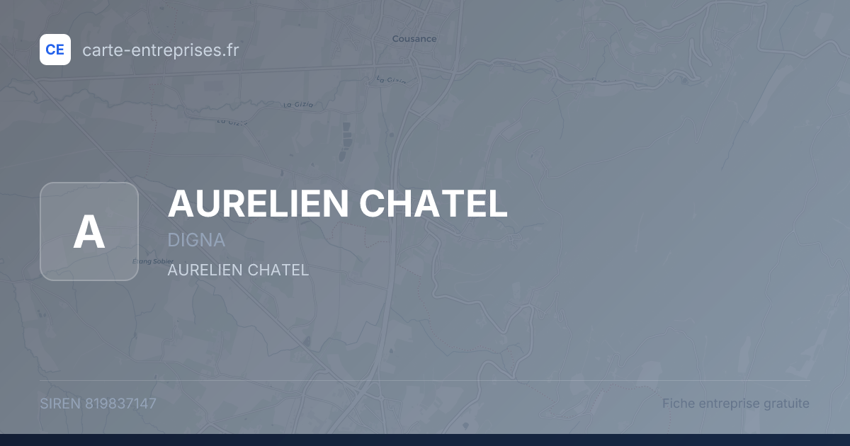 AURELIEN CHATEL — 819837147 — fiche entreprise