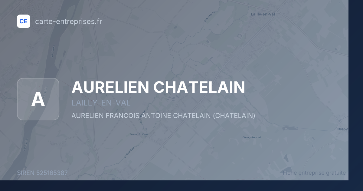 AURELIEN CHATELAIN — 525165387 — fiche entreprise